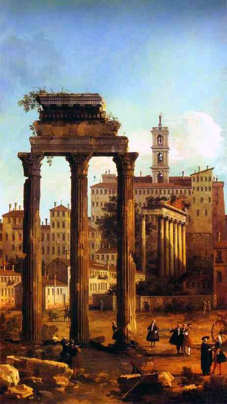 Giovanni Antonio Canal, dit Canaletto (1697-1768) - Rome, ruines du forum.JPG